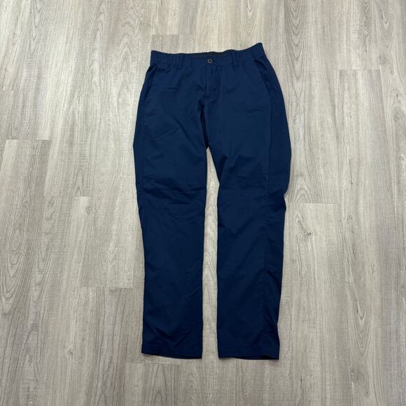 Under Armour UA Drive Tapered Pants Men's 32x30 Blue Golf Golfing Flat Front - Picture 1 of 10